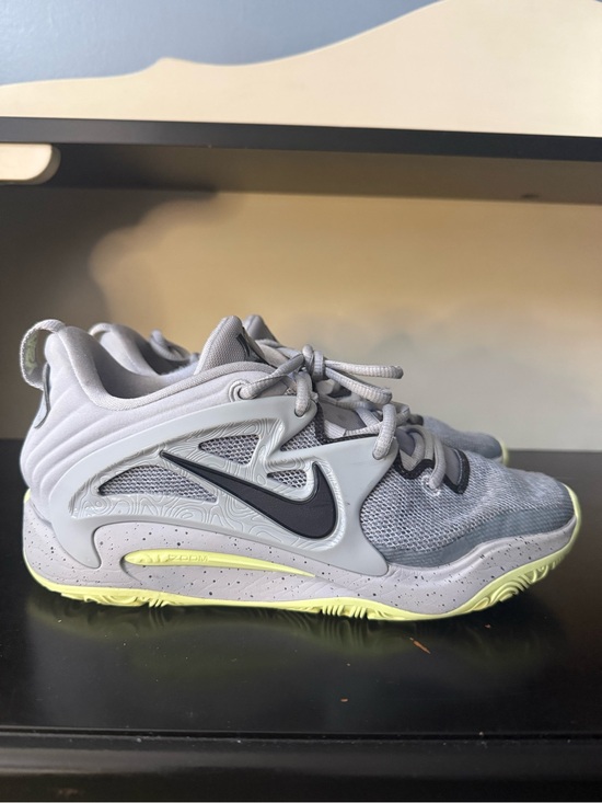 Nike Other - Nike Kids  Kevin Durant shoes aLight Gray and Neon Yellow Sneakers size 6.5